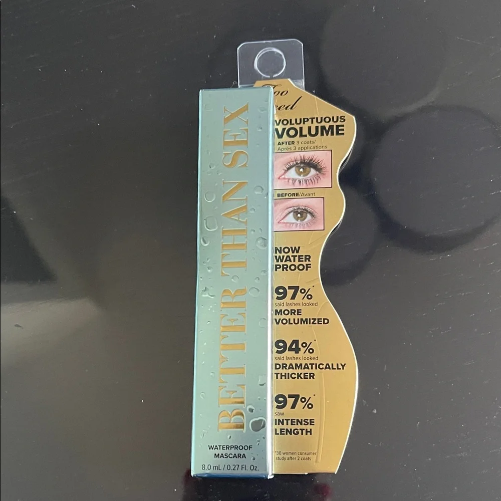 Too Faced Better Than Sex Waterproof Mascara - Aqua Box Voluptuous Volume NIB
